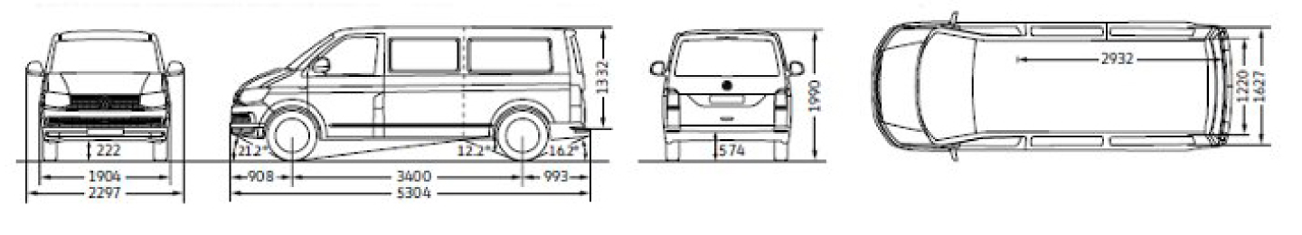 T6マルチバンの仕様（Multivan Comfortline/Excutive）